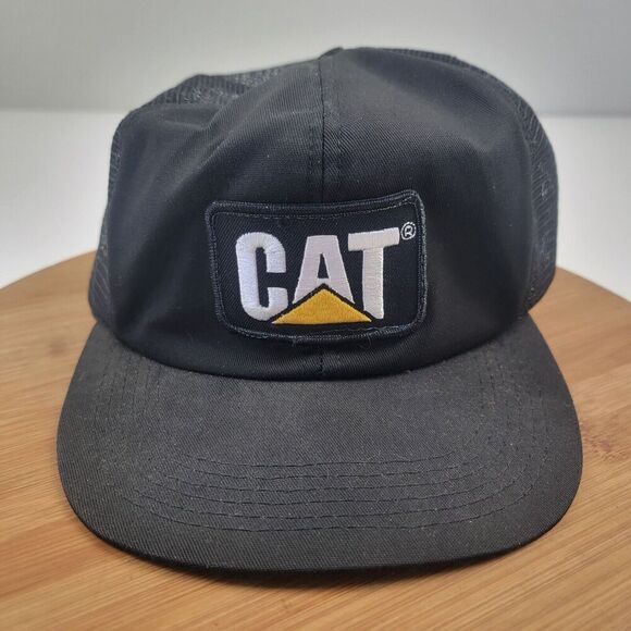 Vintage 90s CAT Diesel Power Mesh Trucker Cap Made USA‎ Tonkin Adjustable Patch